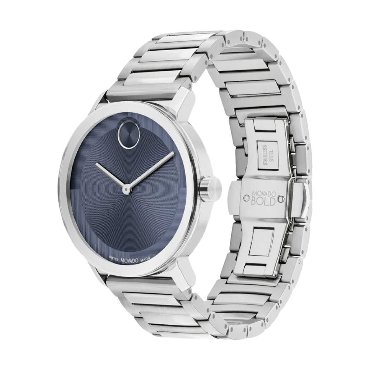 Movado Bold Evolution 2.0 40mm Watch, Dark Blue Dial