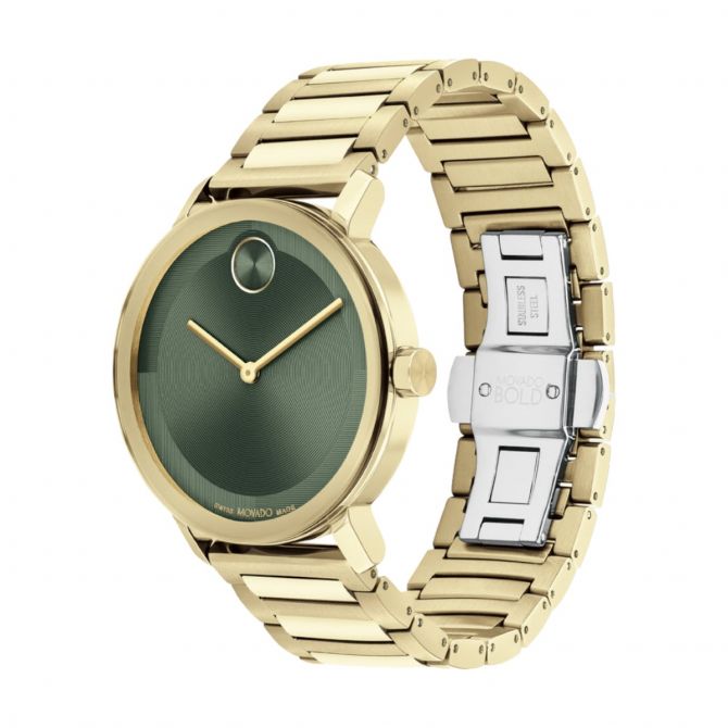 Movado Bold Evolution 2.0 40mm Watch, Green Dial | 3601156 | Borsheims