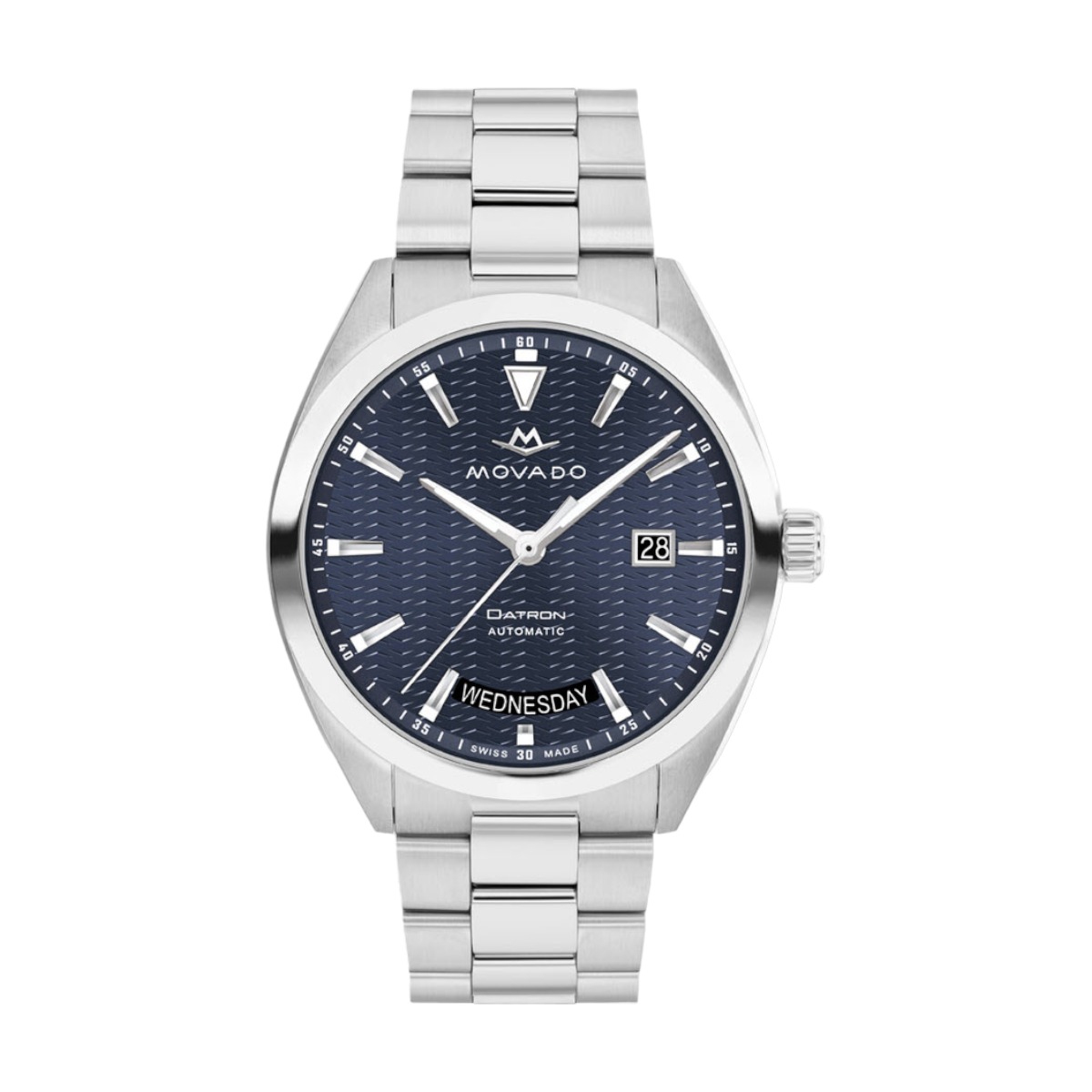 Movado Heritage Series Datron Automatic 41mm Watch, Textured Navy Dial