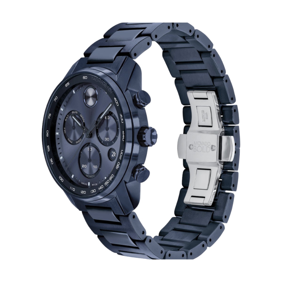 Movado Bold Verso 44mm Men's Watch, Blue Dial