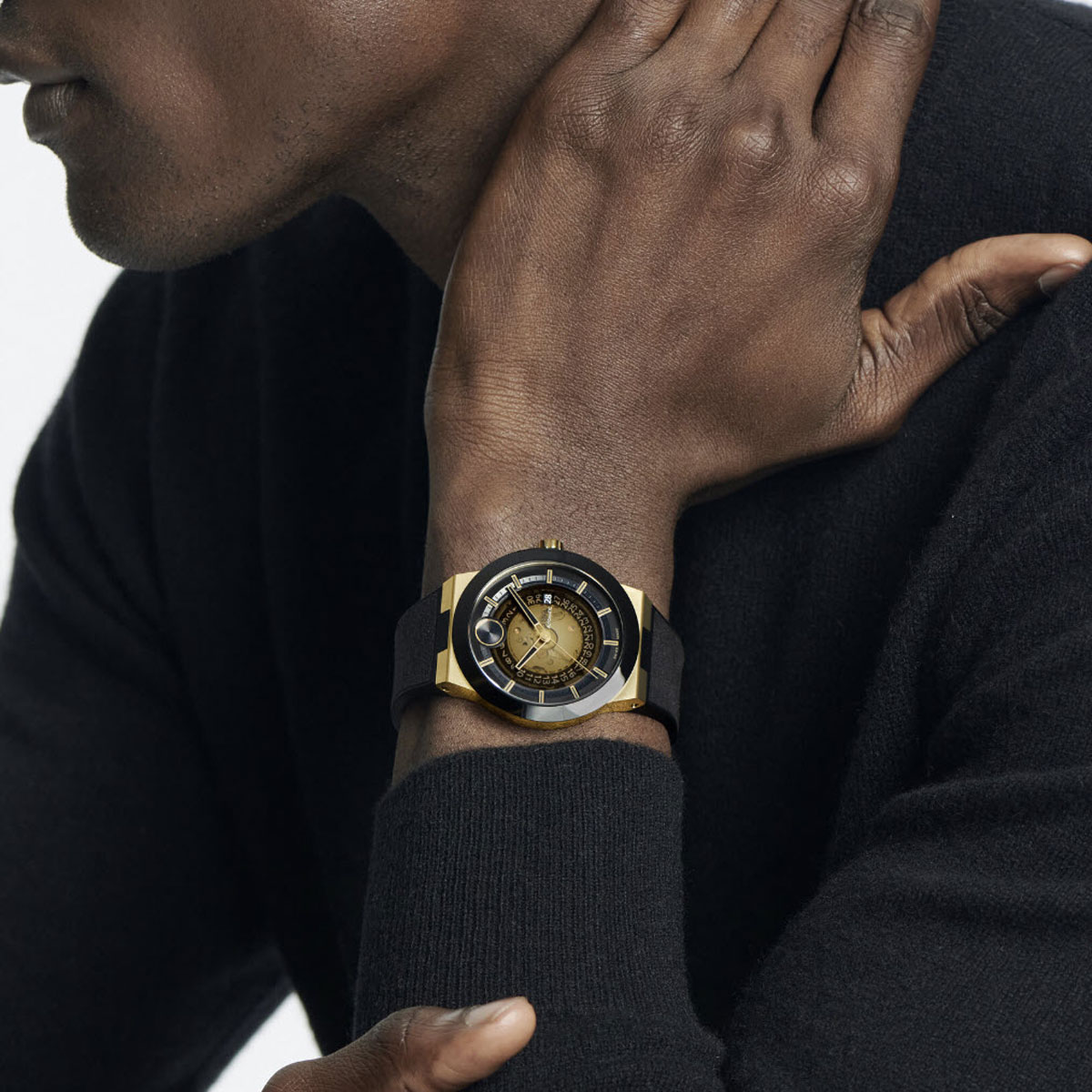 Movado Bold Fusion Automatic 44mm Men's Watch, Black Dial