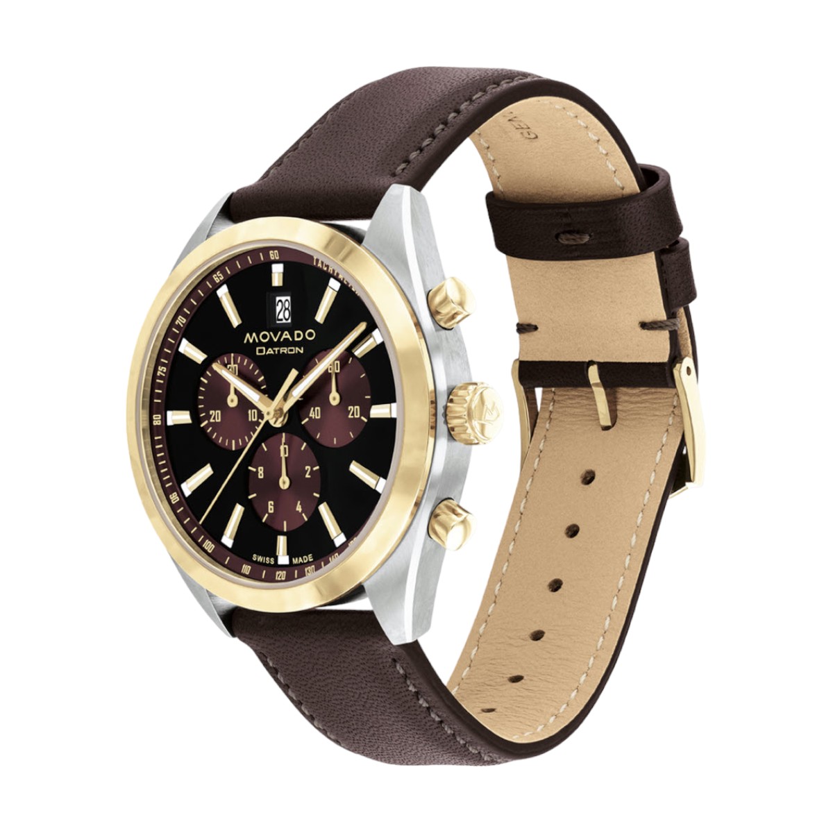 Movado Heritage Series Datron Chronograph 41mm Men's Watch, Black Dial