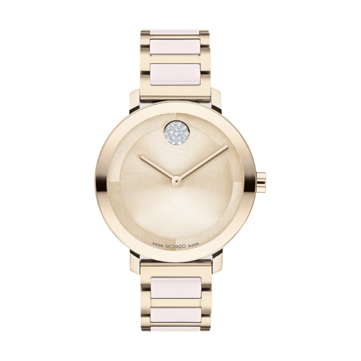 Movado BOLD Evolution 2.0 34mm Women's Watch, Pale Rose Gold Dial