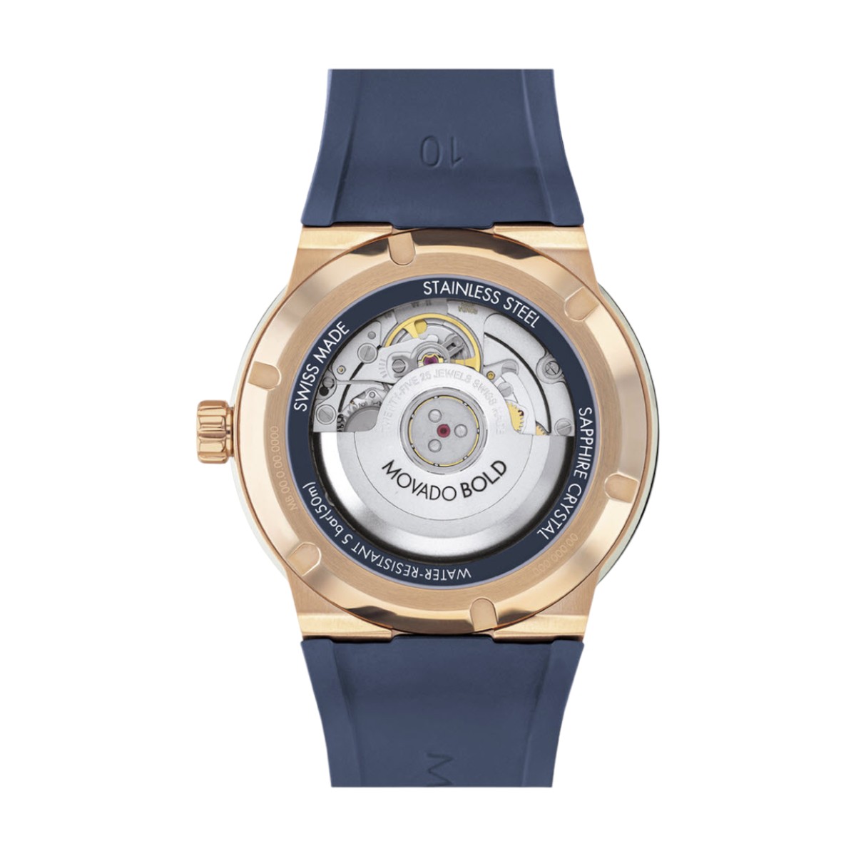 Bold Fusion Automatic 44mm Men's Watch, Blue Exhibition Dial