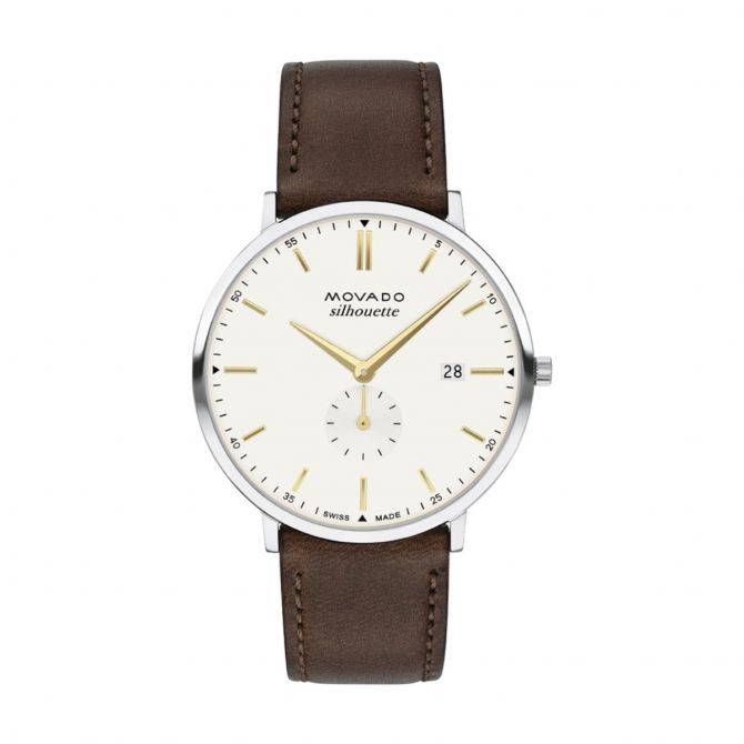Heritage Series Silhouette 40mm Men's Watch, Ivory Dial