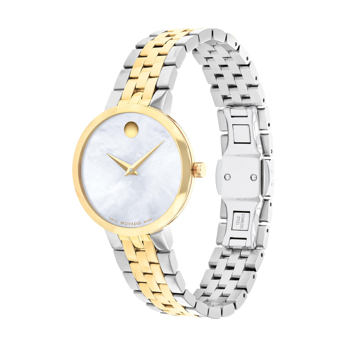 Movado Museum Classic 29.5mm Women's Watch, White Mother of Pearl Dial