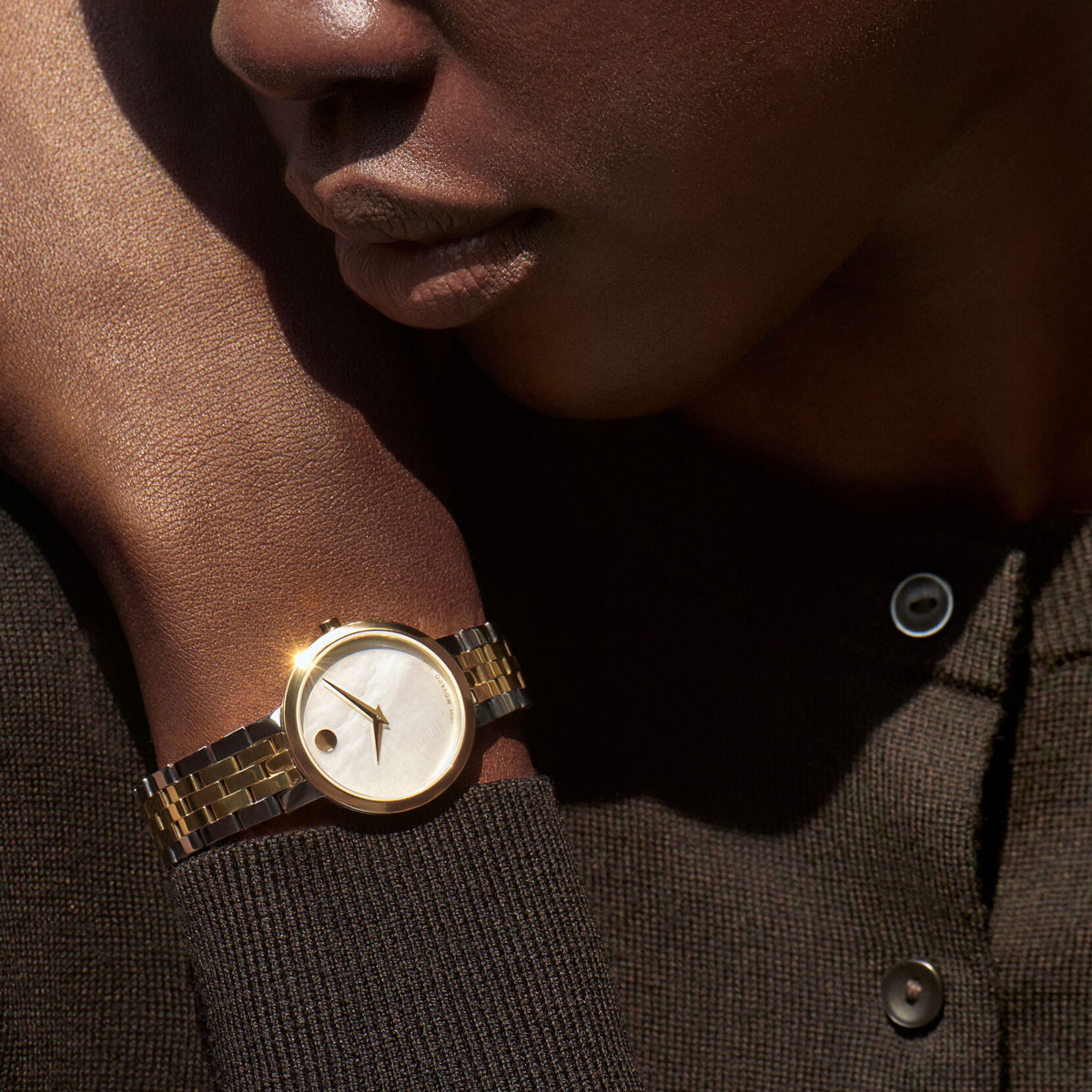 Movado Museum Classic 29.5mm Women's Watch, White Mother of Pearl Dial