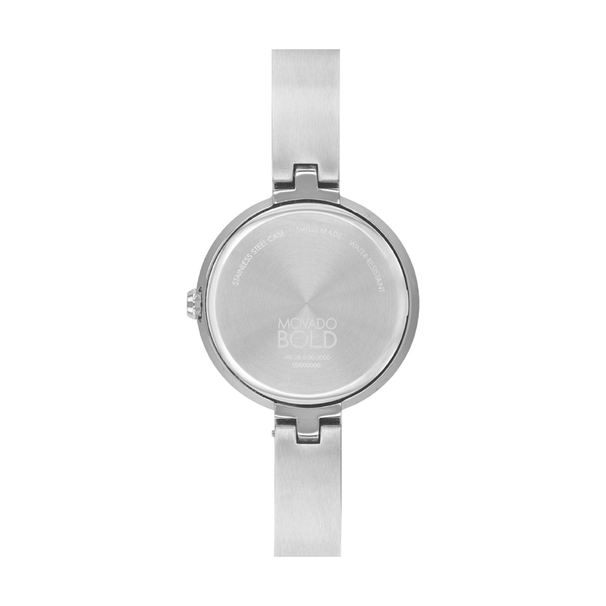 Movado Bold Bangle 28mm Women's Watch, Blue Toned Mother of Pearl Dial