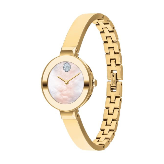 Movado Bangal Watch - Gold w/mother of pearl face Movado BOLD Bangle Watch - 3600629 main image 4