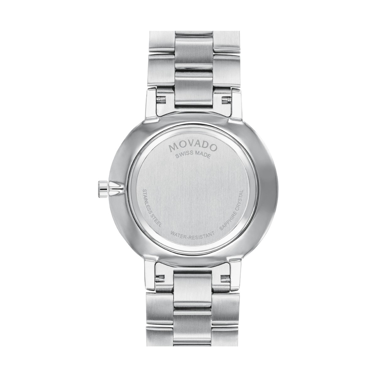 Movado Faceto 39mm Men's Watch, Black Enamel Dial