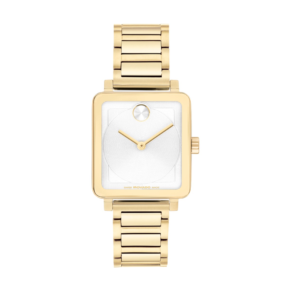 Movado Bold Evolution 2.0 28mm x 26mm Women's Watch, White Square Dial