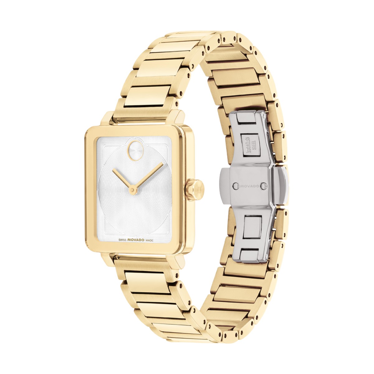 Movado Bold Evolution 2.0 28mm x 26mm Women's Watch, White Square Dial