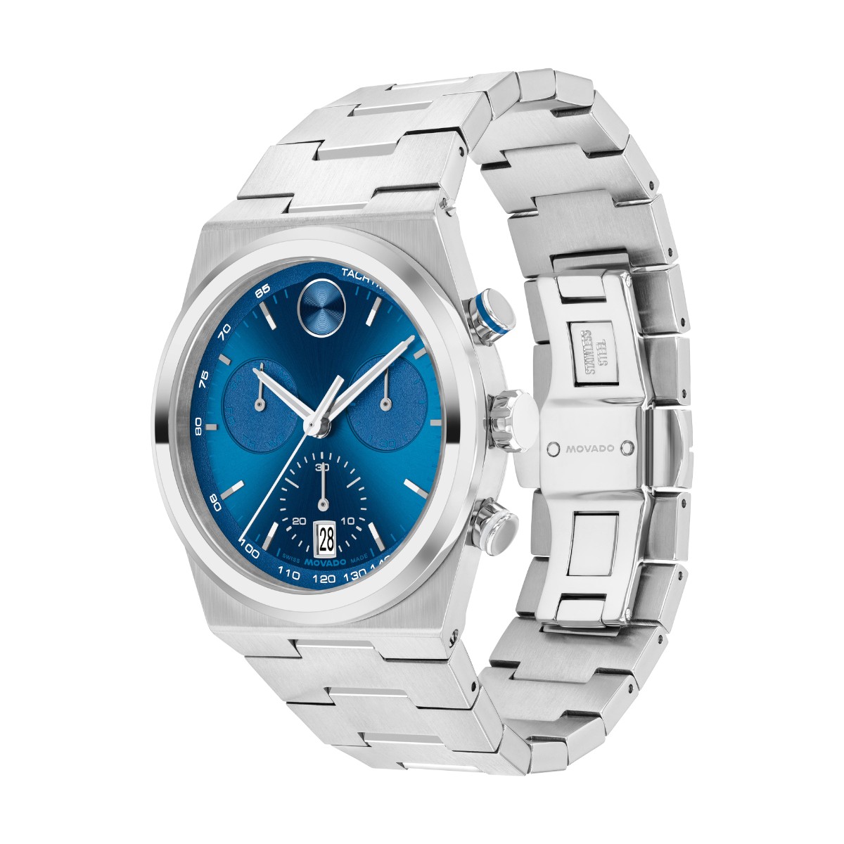 Movado Bold Quest 42mm Men's Watch, Blue Dial