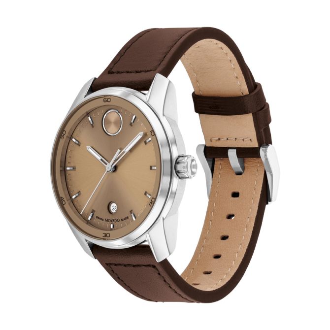 Movado Bold Verso 42mm Watch, Clay Color Dial | 3601206 | Borsheims
