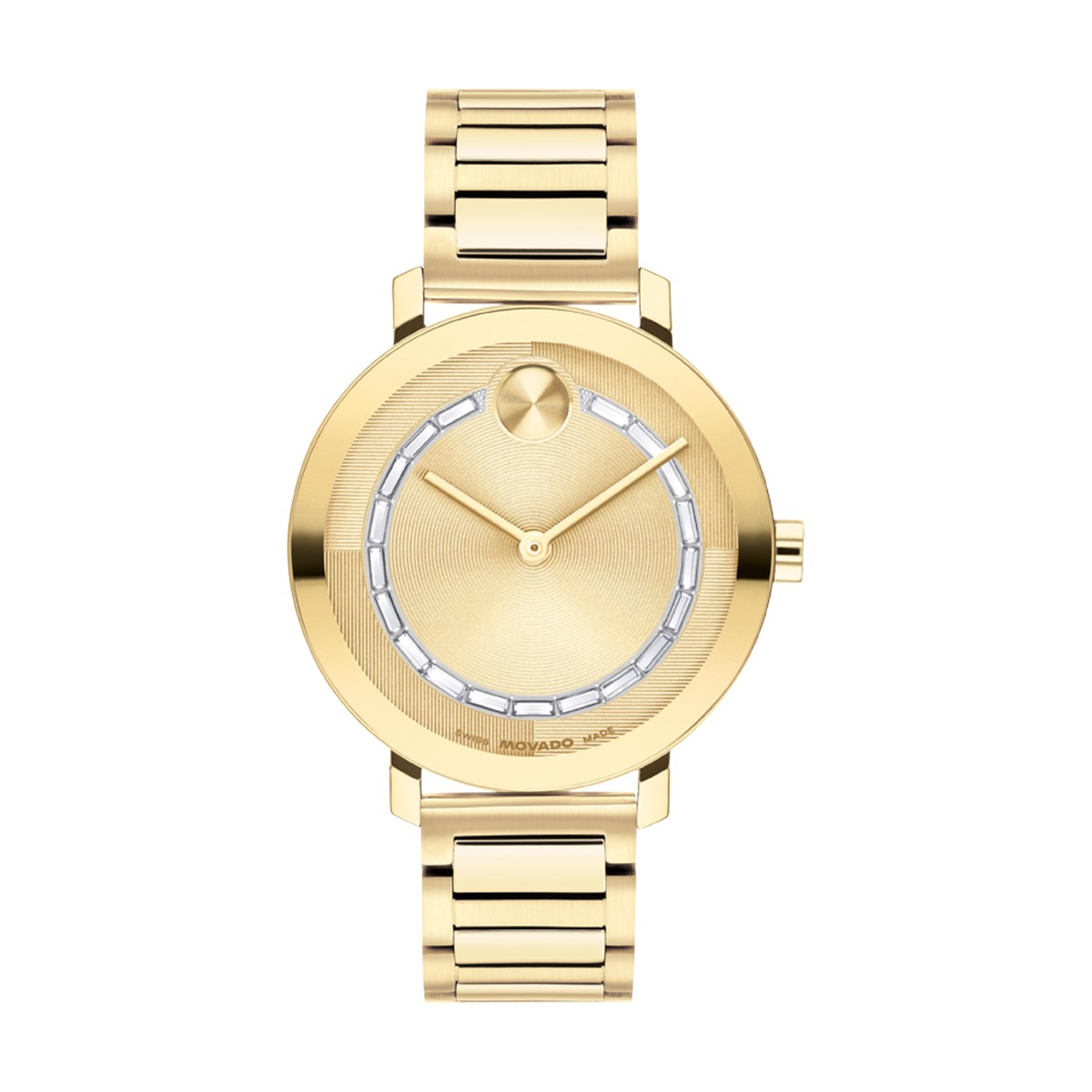 Movado Bold Evolution 2.0 34mm Women's Watch, Yellow Gold Tone Dial