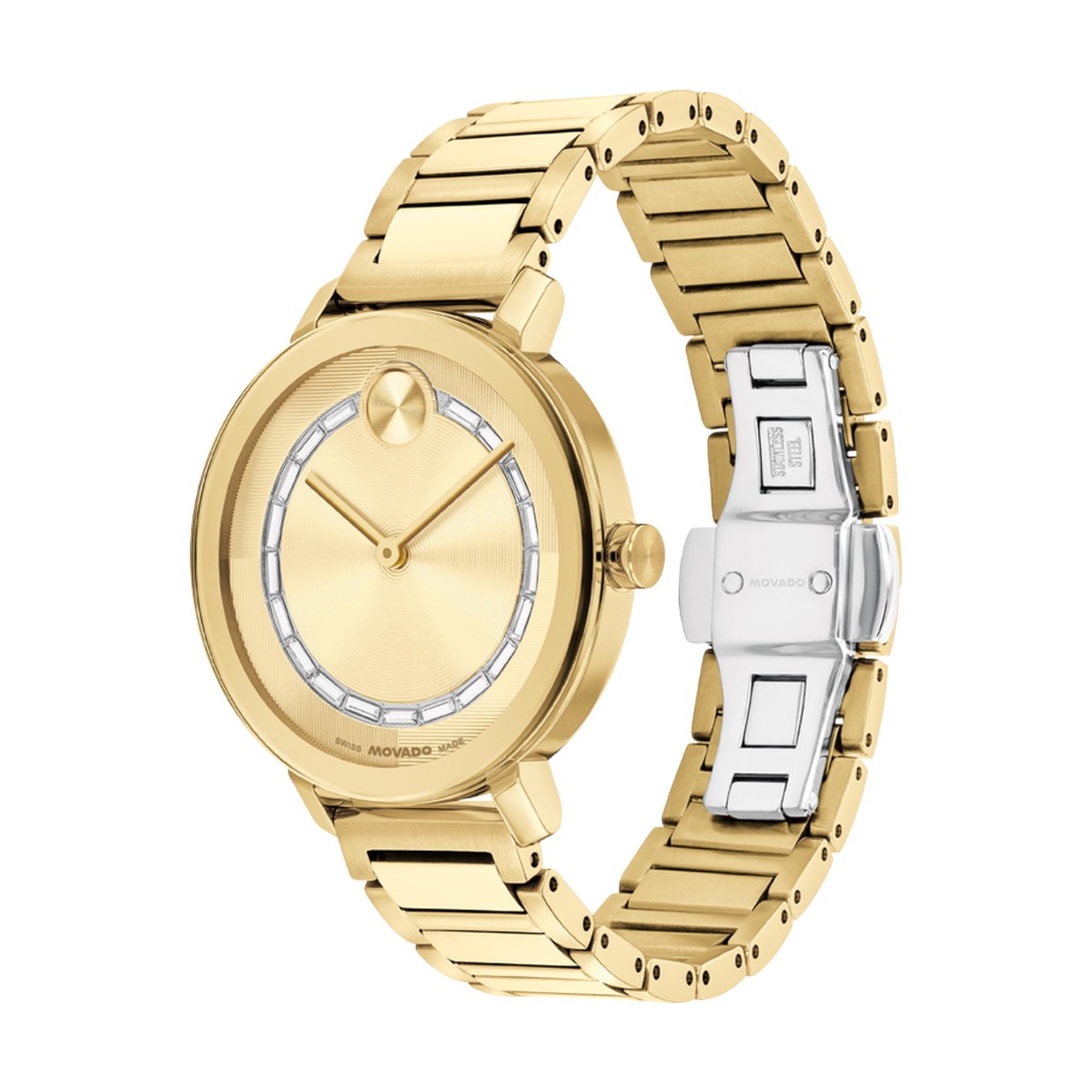 Movado Bold Evolution 2.0 34mm Women's Watch, Yellow Gold Tone Dial