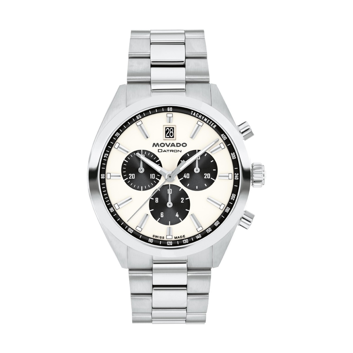 Movado Heritage Series Datron 41mm Men's Watch, Ivory Dial