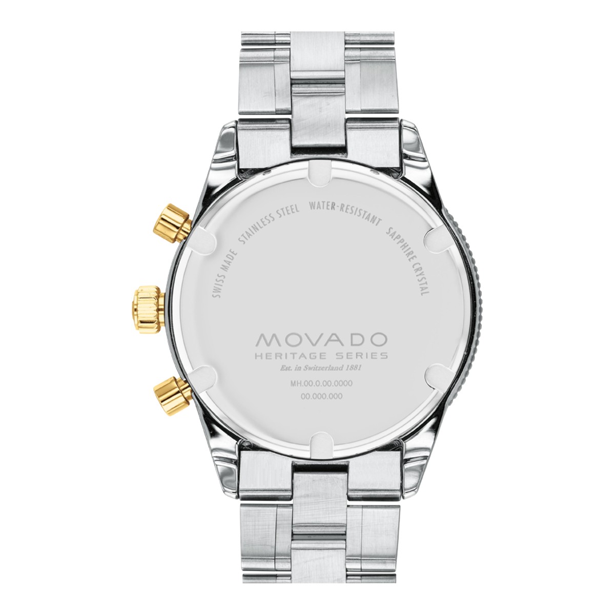 Movado Heritage Series Calendoplan 42mm Men's Watch, Black Dial