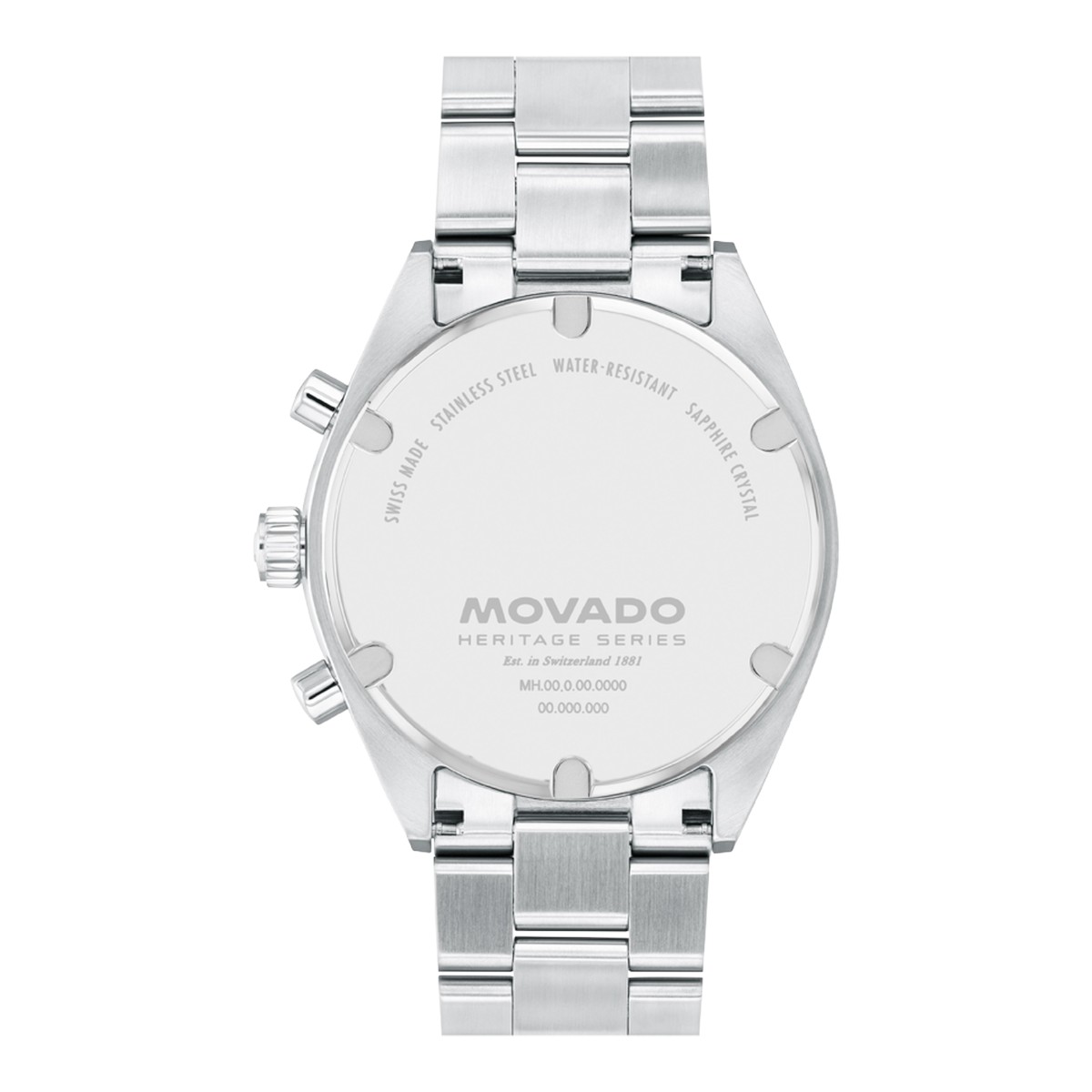 Movado Heritage Series Datron 41mm Men's Watch, Black Dial