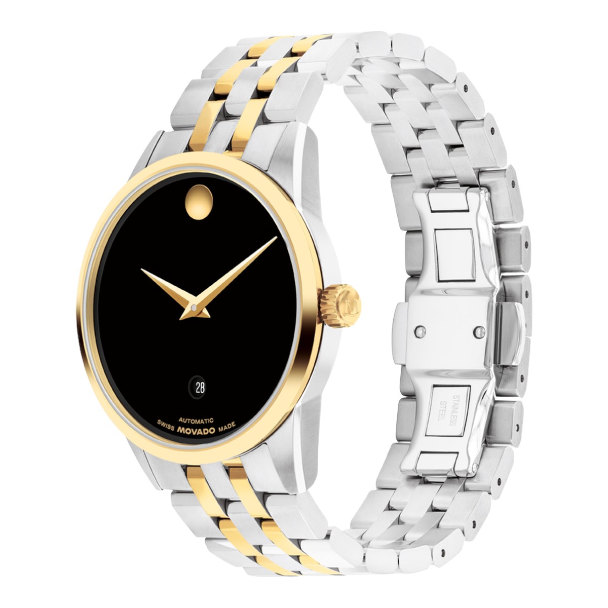 Movado Museum Classic Automatic 40mm Men's Watch, Black Dial