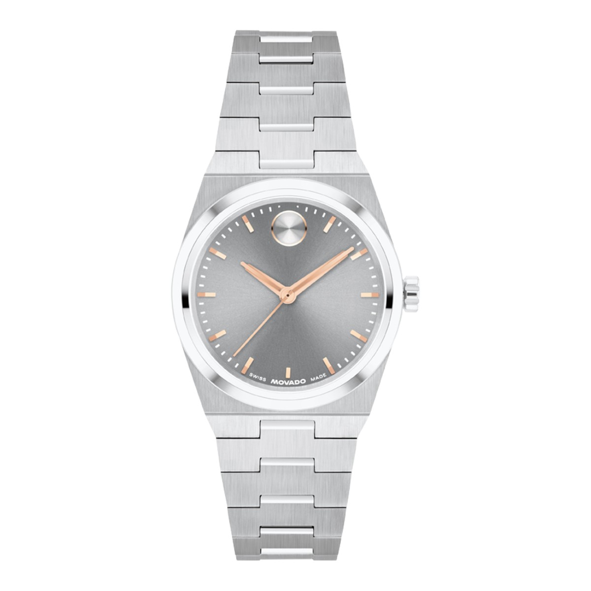 Movado BOLD Quest Mini 28mm Women's Watch, Grey Dial