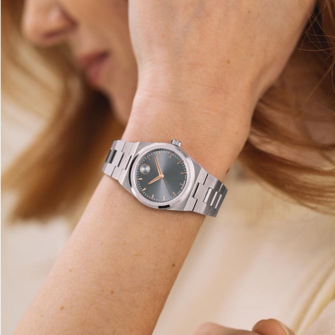 Movado BOLD Quest Mini 28mm Women's Watch, Grey Dial | 3601290