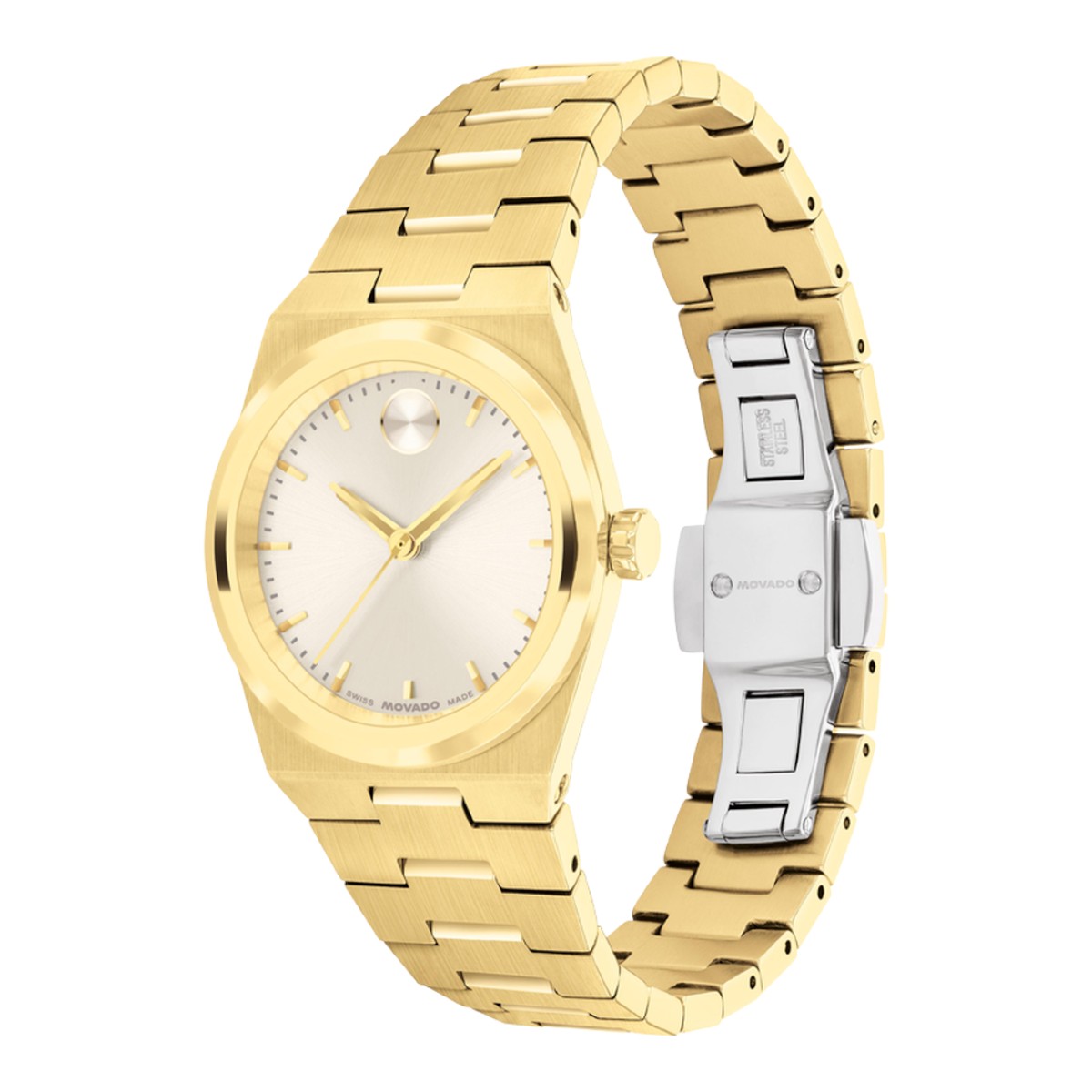 Movado BOLD Quest Mini 28mm Women's Watch, Champagne Dial