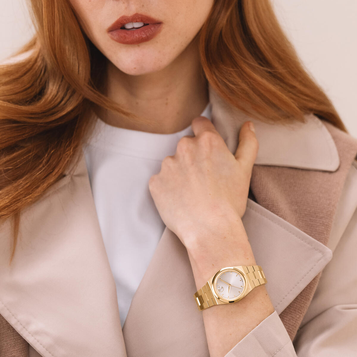 Movado BOLD Quest Mini 28mm Women's Watch, Champagne Dial