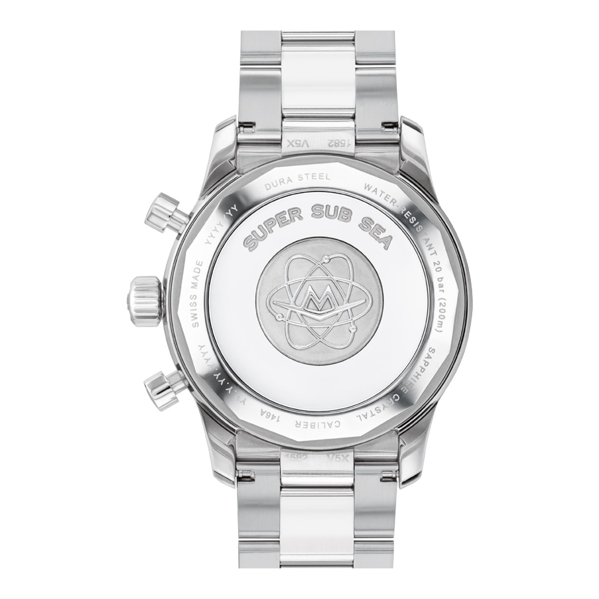 Movado Alta Super Sub Automatic 43mm Men's Watch, White and Green Dial