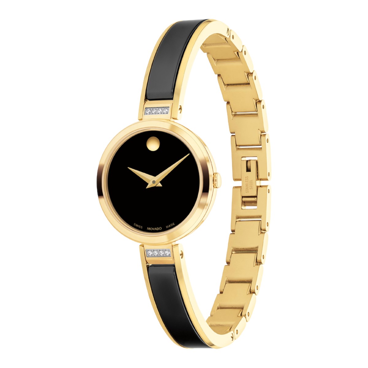 Movado Moda 24mm Women's Watch, Black Dial