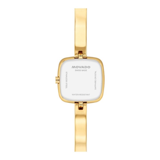 NWO様G068_A1ゴールドフレーム Movado Museum Bangle 21.5mm Women's Watch, Champagne Dial
