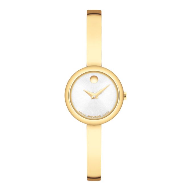 Movado Museum Bangle 21.5mm Women's Watch, Silver Dial