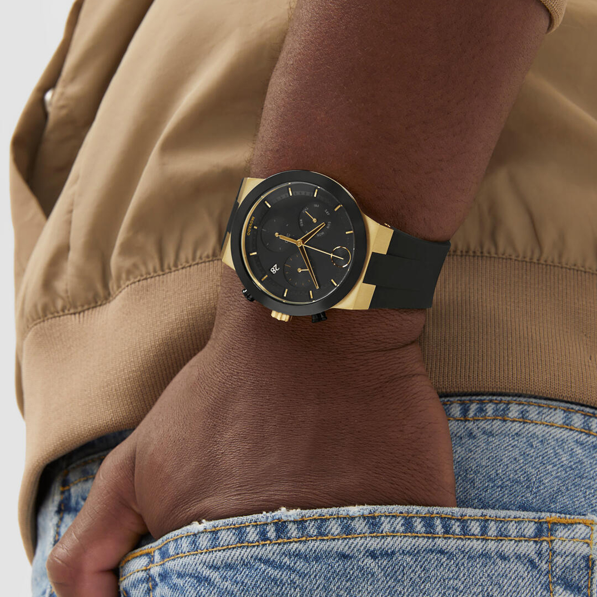 Movado BOLD Fusion 44mm Men's Watch, Black Dial