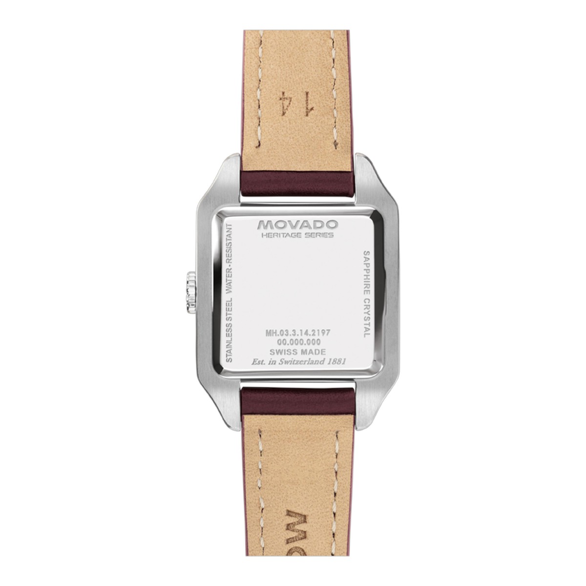 Movado Heritage 1917 25mm x 34.10mm Watch, Cherry Ombre Dial