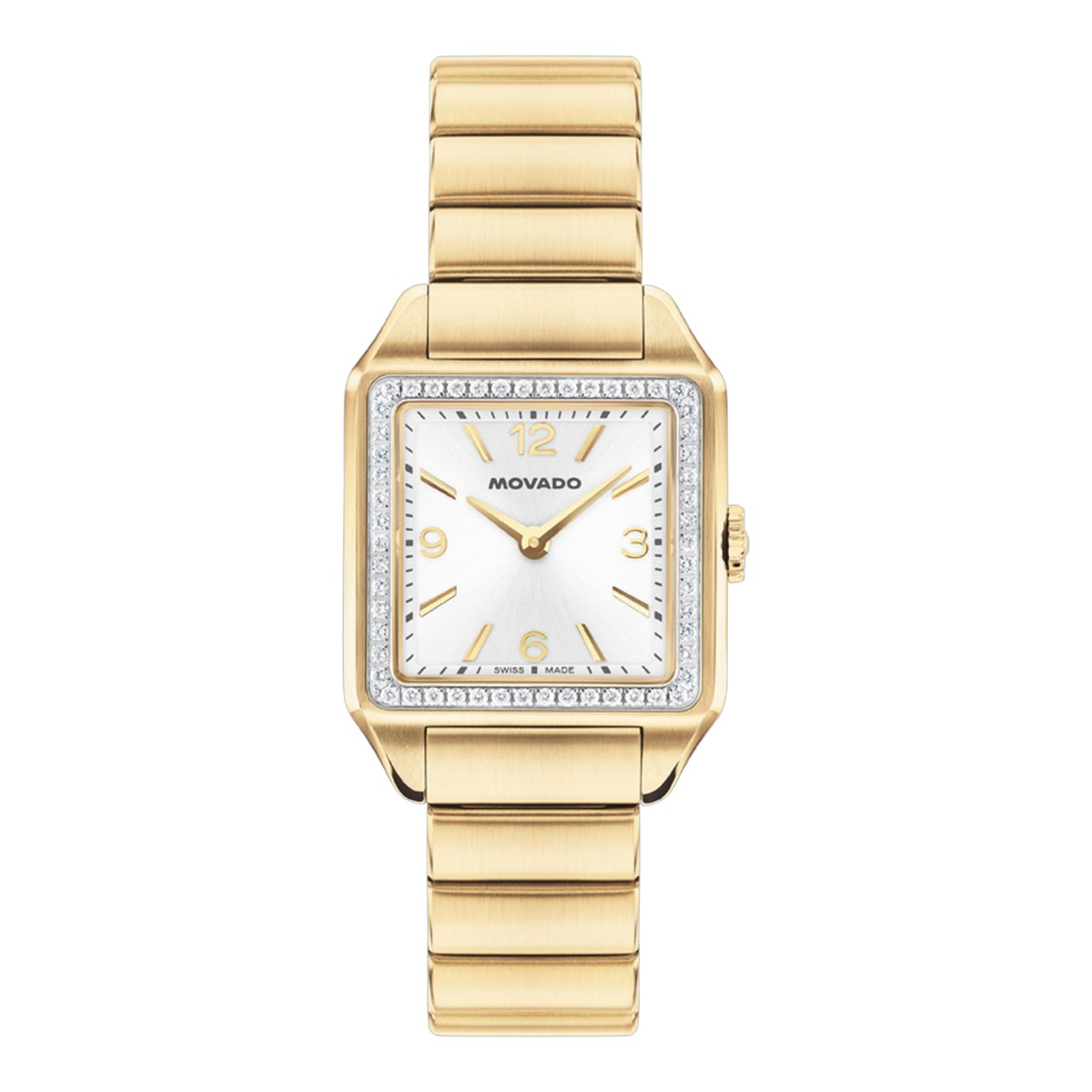 Movado Heritage 1917 25mm x 34.10mm Watch, Silver White Ombre Dial