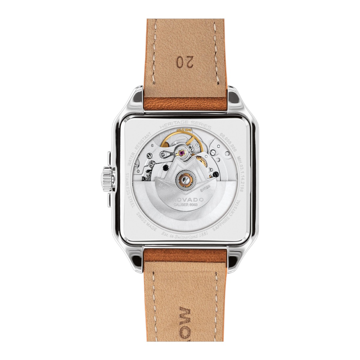 Movado Heritage 1917 35mm x 45.20mm Watch, Green Ombre Dial