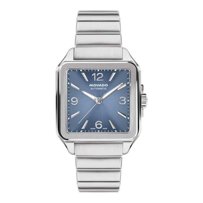 Movado Heritage 1917 35mm x 45.20mm Watch, Cool Blue Ombre Dial