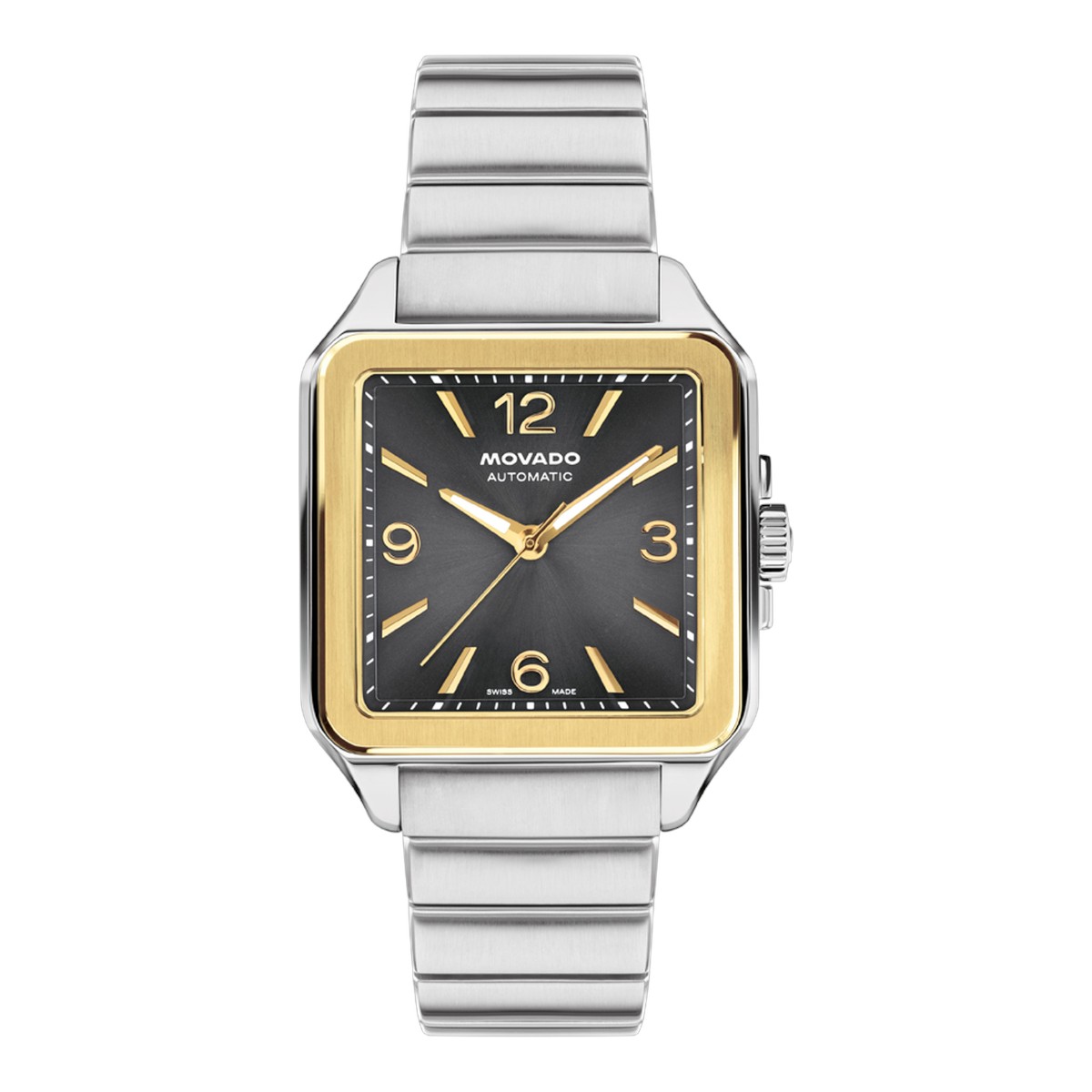 Movado Heritage 1917 35mm x 45.20mm Watch, Grey and Yellow Gold Plated Dial