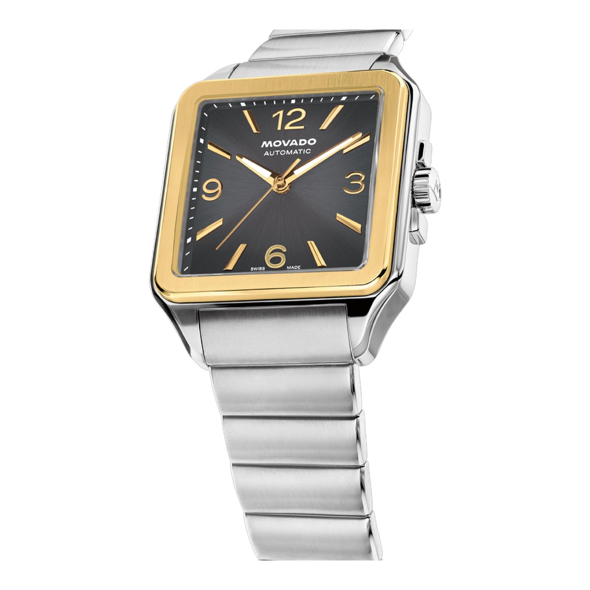 Movado Heritage 1917 35mm x 45.20mm Watch, Grey and Yellow Gold Plated Dial