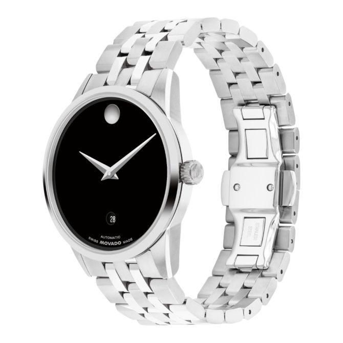 Movado Museum Classic Automatic 40mm Men's Watch, Black Dial