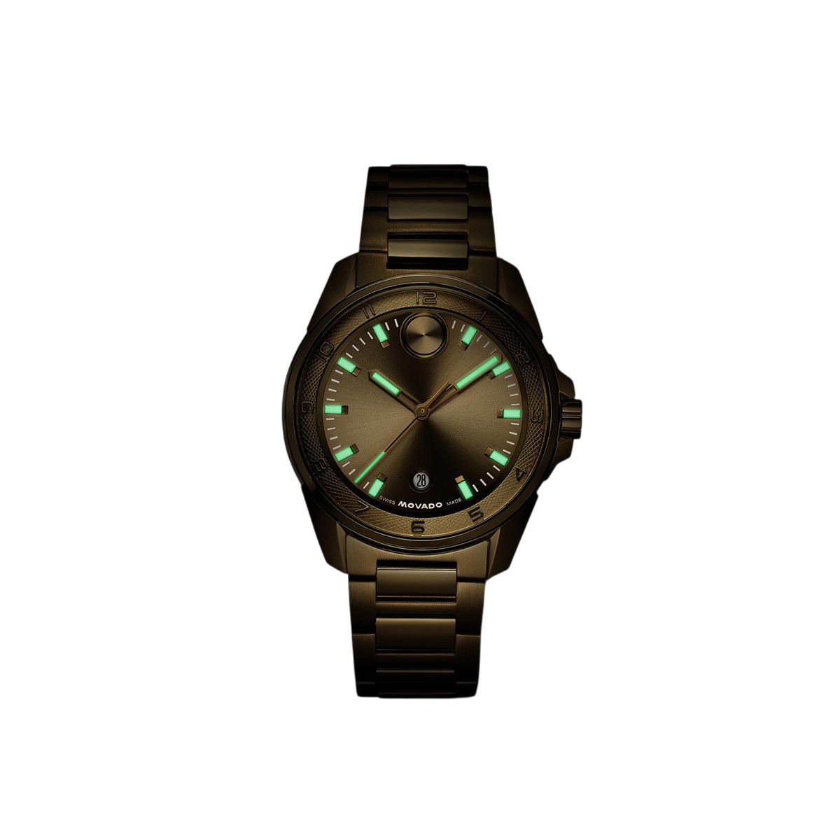 Movado BOLD Verso S 42mm Men's Watch, Black Sunray Dial