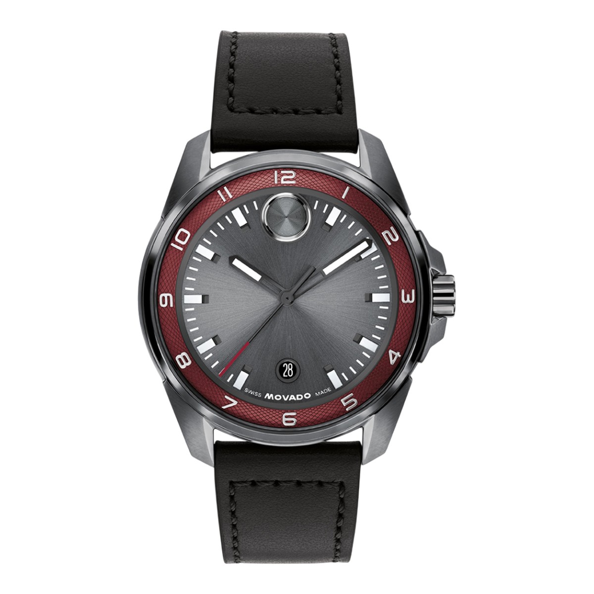 Movado BOLD Verso S 42mm Men's Watch, Grey Dial