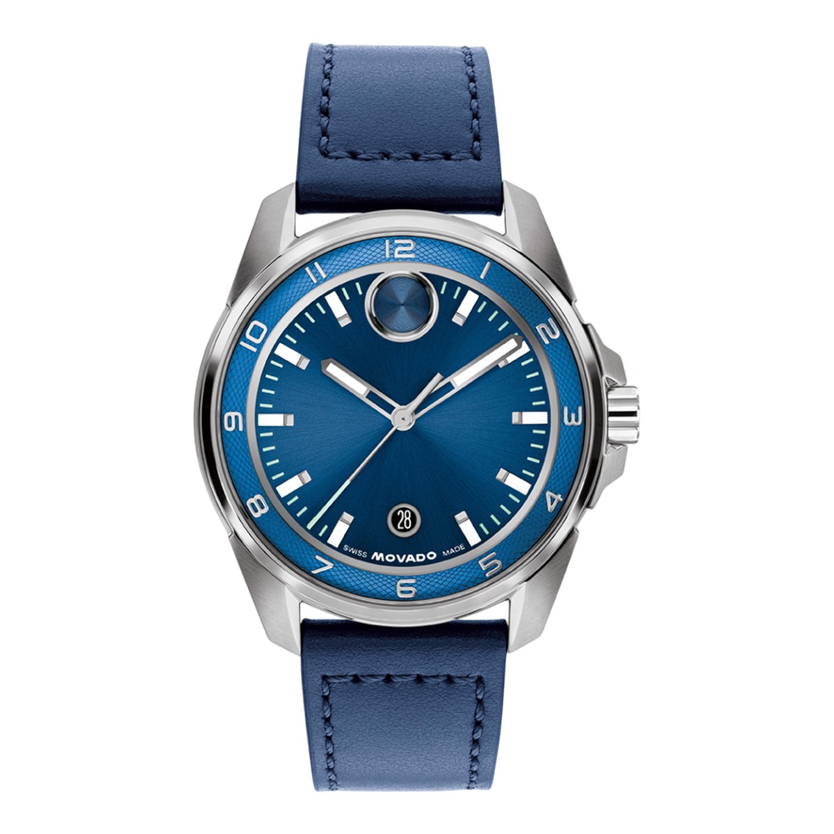 Movado BOLD Verso S 42mm Men's Watch, Blue Dial