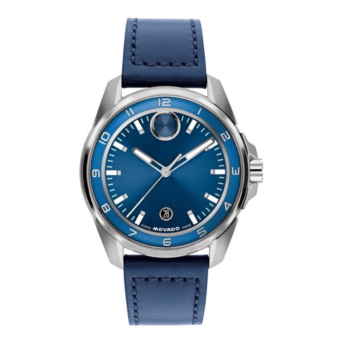 Movado BOLD Verso S 42mm Men's Watch, Blue Dial