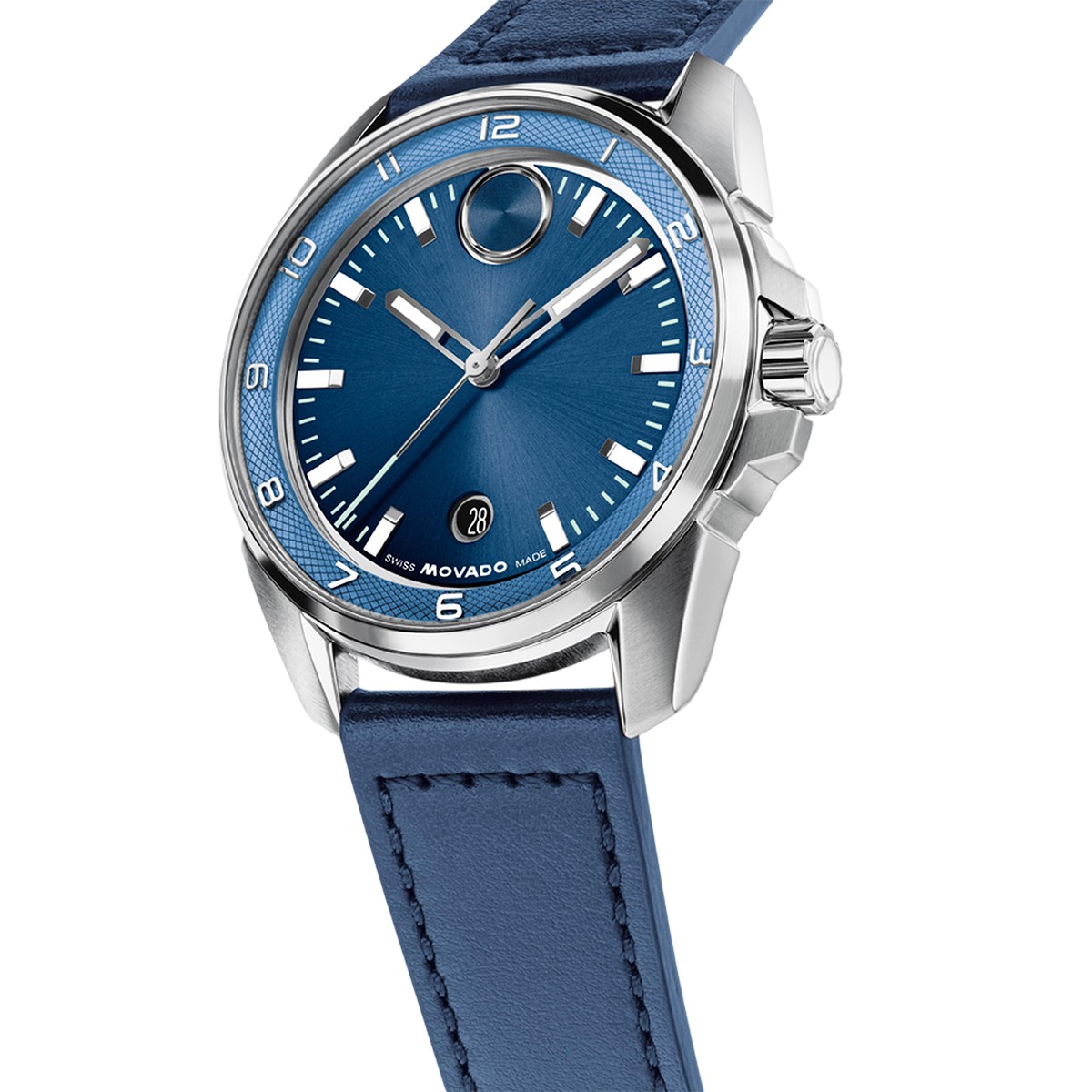 Movado BOLD Verso S 42mm Men's Watch, Blue Dial