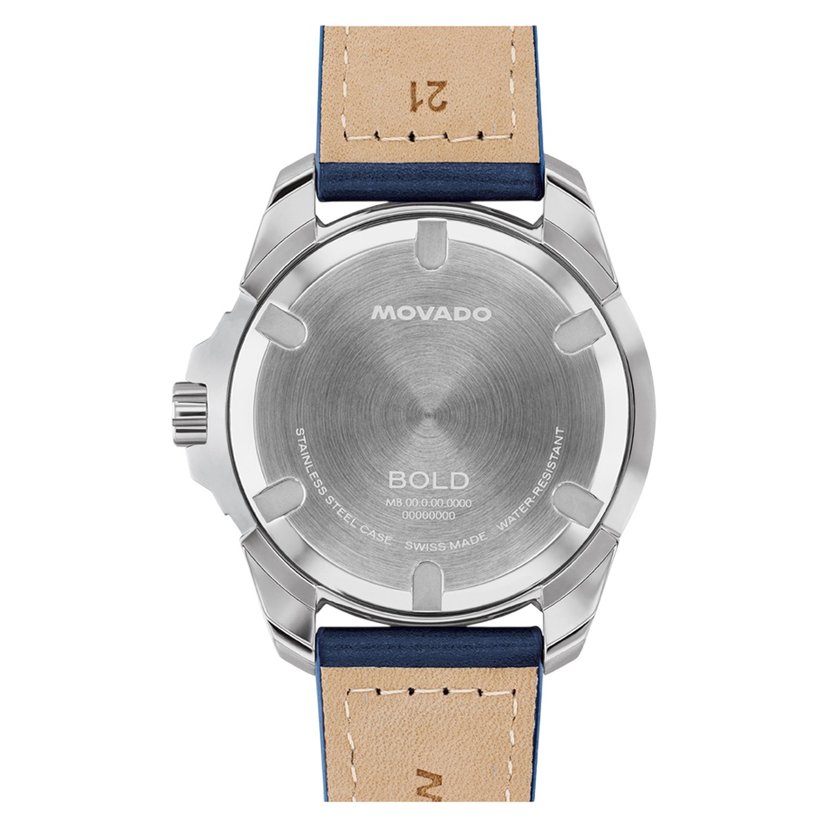 Movado BOLD Verso S 42mm Men's Watch, Blue Dial