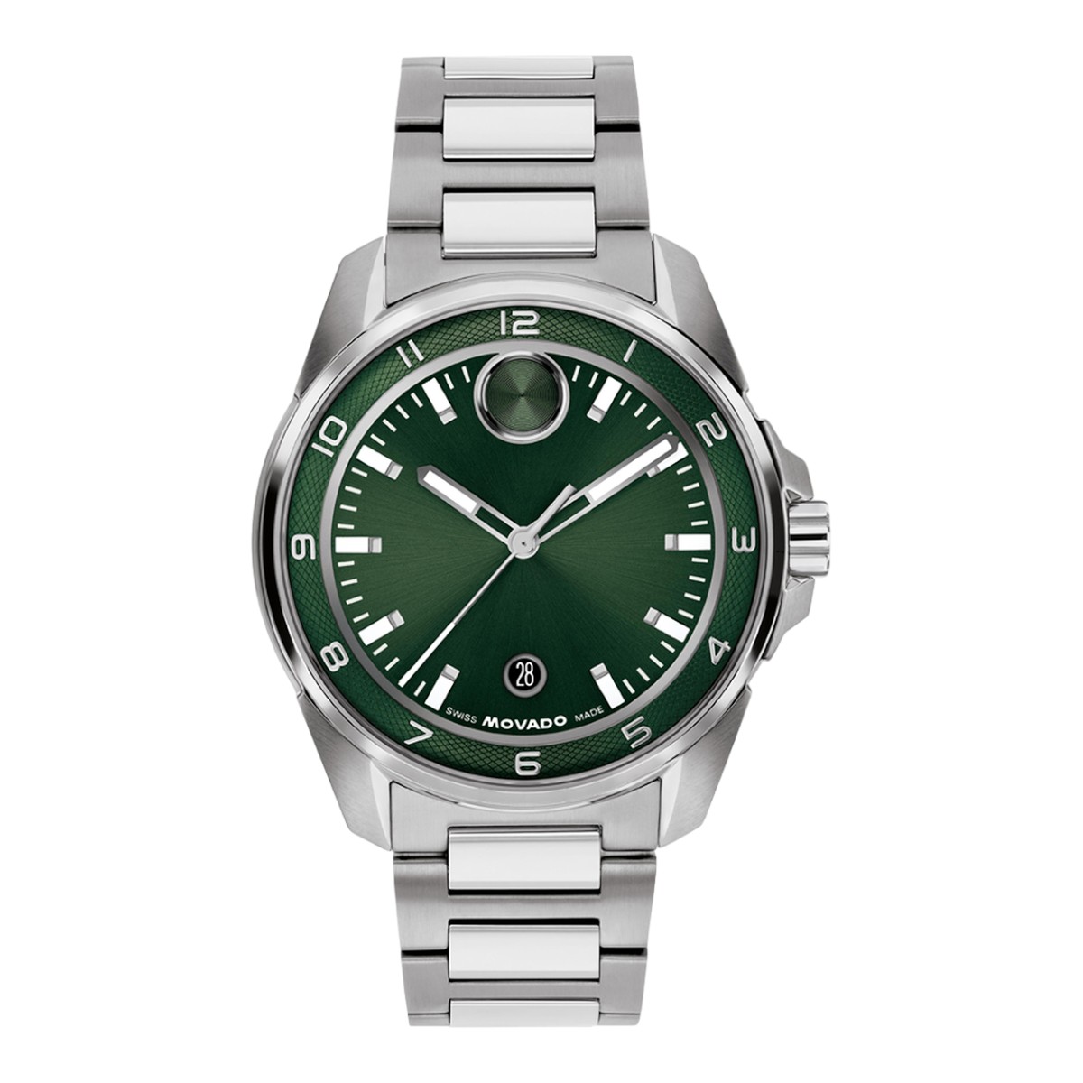 Movado BOLD Verso S 42mm Men's Watch, Green Dial