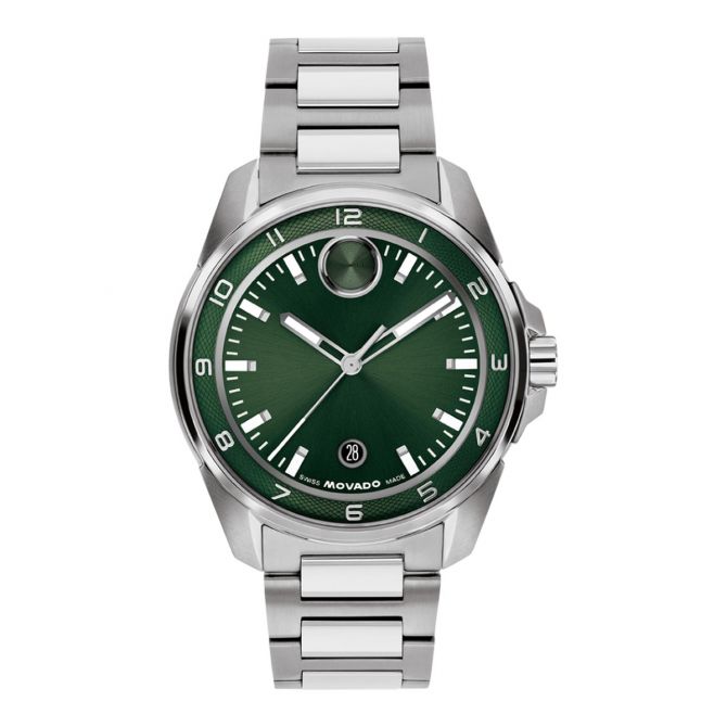 Movado BOLD Verso S 42mm Men's Watch, Green Dial