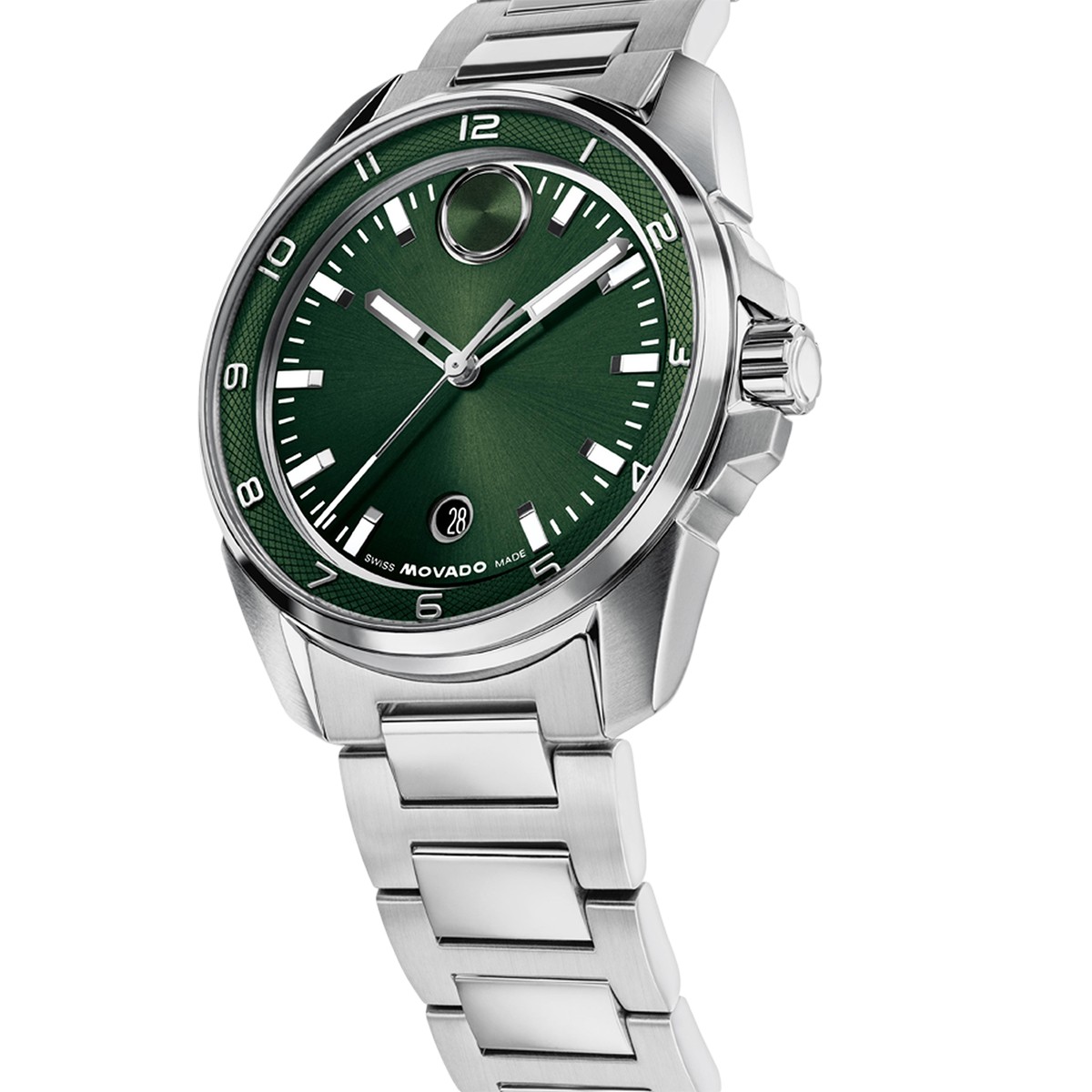 Movado BOLD Verso S 42mm Men's Watch, Green Dial