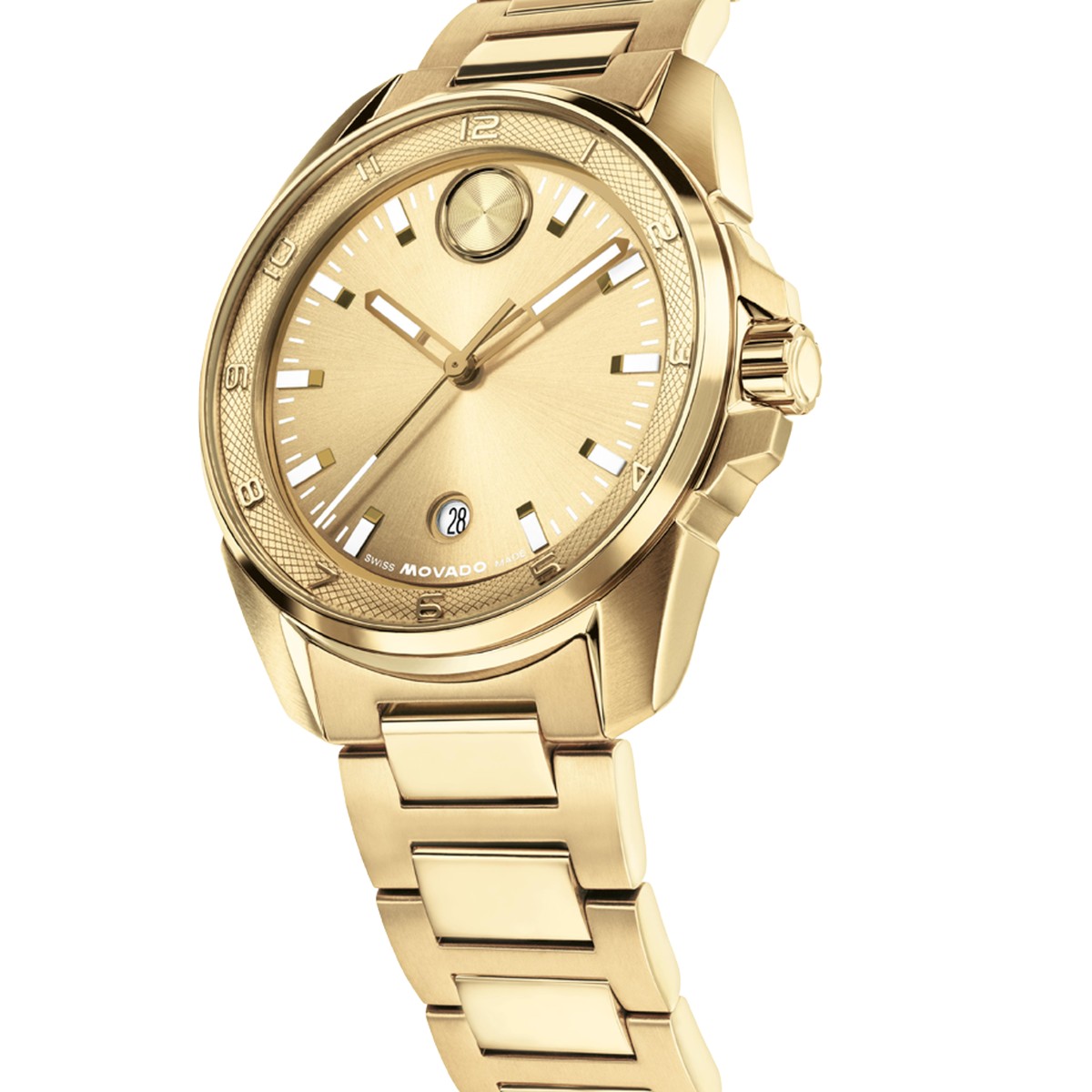 Movado BOLD Verso S 42mm Men's Watch, Gold Dial